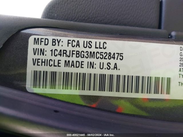 2021 JEEP GRAND CHEROKEE 1C4RJFBG3MC528475 Photo 8