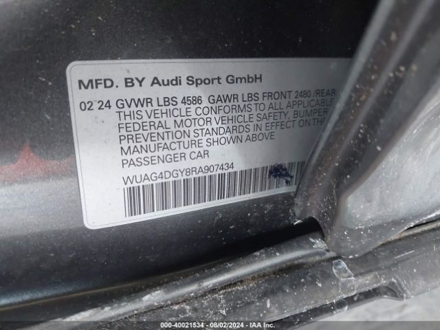 2024 AUDI RS 3 WUAG4DGY8RA907434 Photo 8