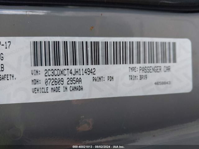 2018 DODGE CHARGER 2C3CDXCT4JH114942 Photo 8