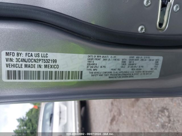 3C4NJDCN2PT532199 Jeep Compass Limited 4x4