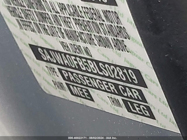 2011 JAGUAR XF SAJWA0FB5BLS02819 Photo 8