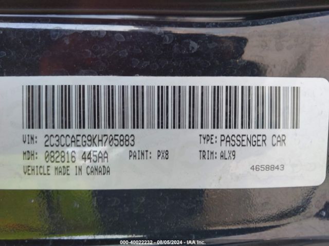 2C3CCAEG9KH705883 Chrysler 300 Limited