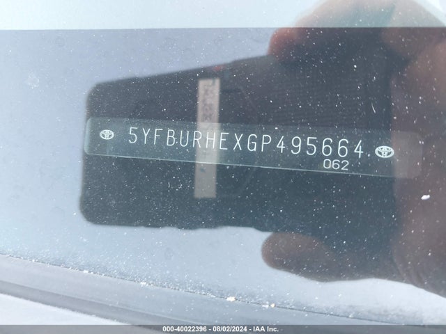 Toyota Corolla S Plus 2016 5YFBURHEXGP495664 Image 9