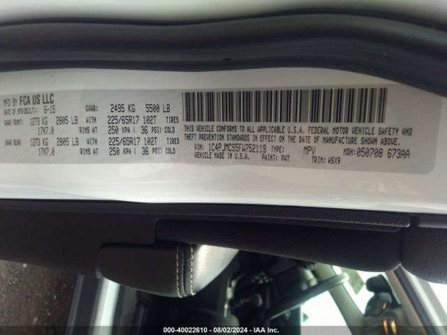 1C4PJMCS5FW752119 Jeep Cherokee Latitude