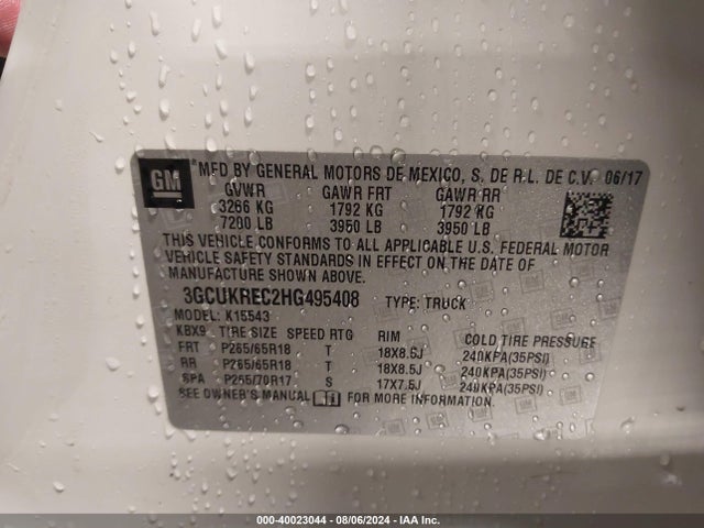 Chevrolet Silverado 1500 1lt 2017 3GCUKREC2HG495408 Image 9
