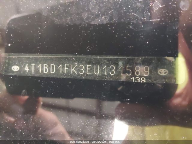 4T1BD1FK3EU131589 Toyota Camry Hybrid Le
