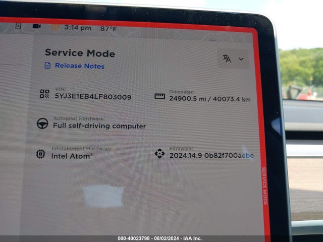 2020 TESLA MODEL 3 5YJ3E1EB4LF803009 Photo 6