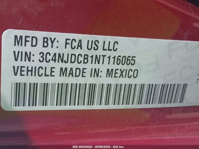 3C4NJDCB1NT116065 Jeep Compass High Altitude 4x4