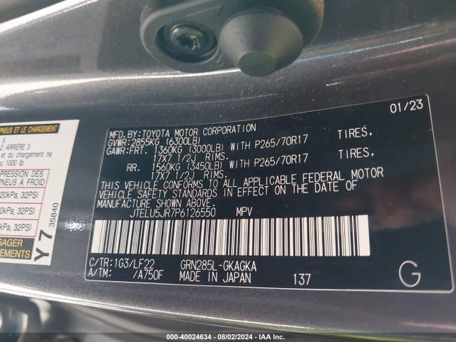 Toyota 4runner Trd Pro 2023 JTELU5JR7P6126550 Image 9