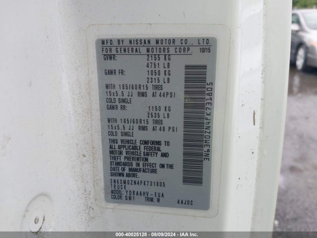 Chevrolet City Express 1lt 2015 3N63M0ZN4FK731805 Image 9