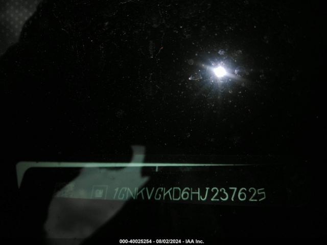 1GNKVGKD6HJ237625 Chevrolet Traverse 1lt