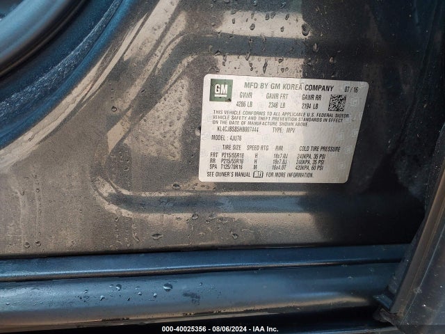 KL4CJBSB5HB007444 Buick Encore Preferred Ii