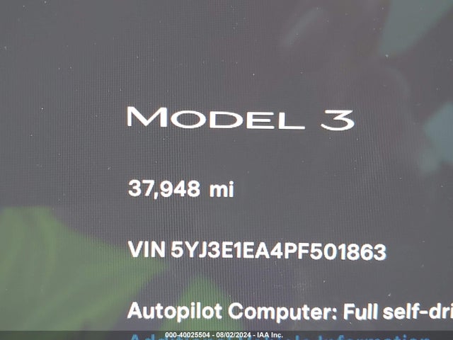 2023 TESLA MODEL 3 5YJ3E1EA4PF501863 Photo 6
