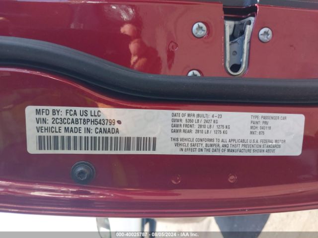 2C3CCABT8PH543799 Chrysler 300 300s