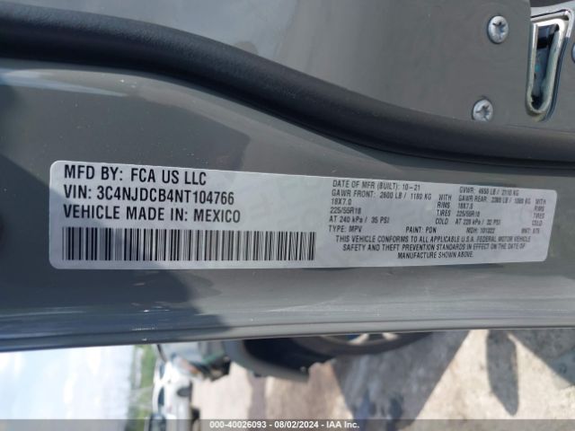3C4NJDCB4NT104766 Jeep Compass Limited 4x4