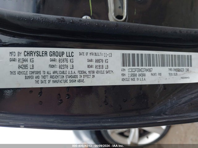 Dodge DART GT 2014 1C3CDFEBXED704967 Image 9