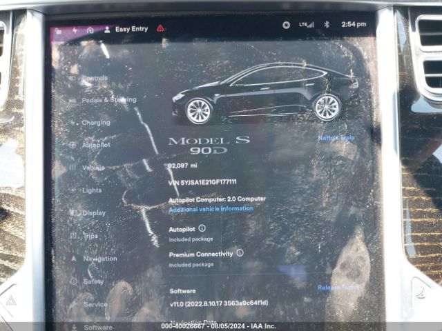 5YJSA1E21GF177111 Tesla MODEL S