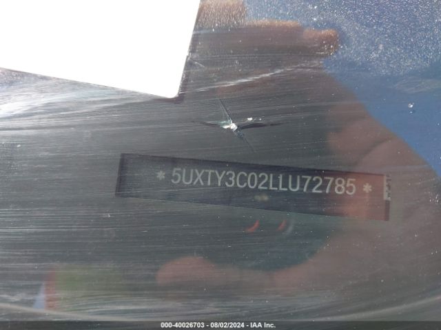 5UXTY3C02LLU72785 BMW X3 Sdrive30i