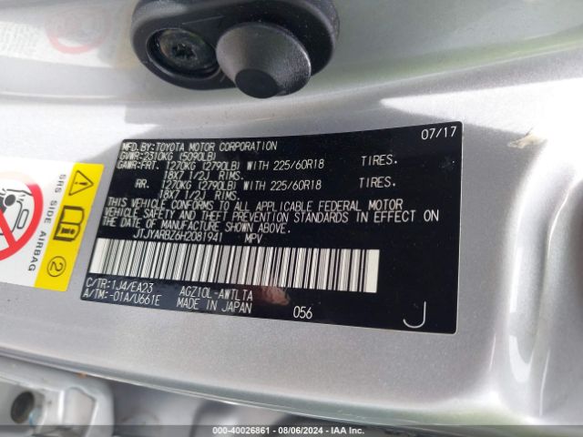JTJYARBZ6H2081941 Lexus NX 200T