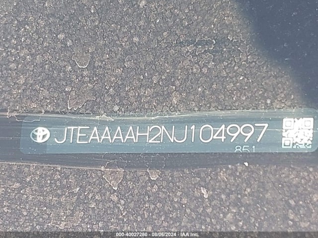 Toyota Venza Xle 2022 JTEAAAAH2NJ104997 Image 9