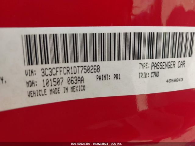 2013 FIAT 500 3C3CFFCR1DT750268 Photo 8