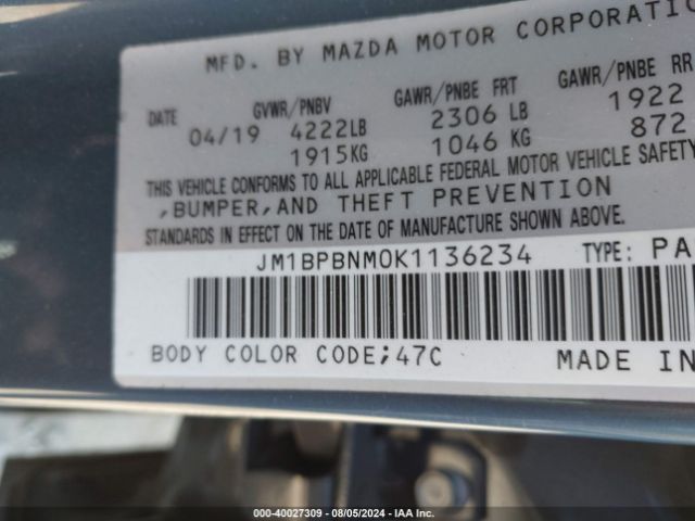 JM1BPBNM0K1136234 Mazda Mazda3 Premium Package
