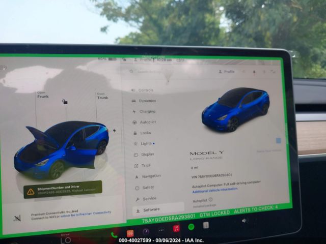 7SAYGDED5RA293801 Tesla Model Y Long Range/rwd