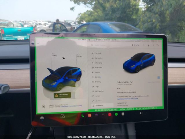 7SAYGDED5RA293801 Tesla Model Y Long Range/rwd