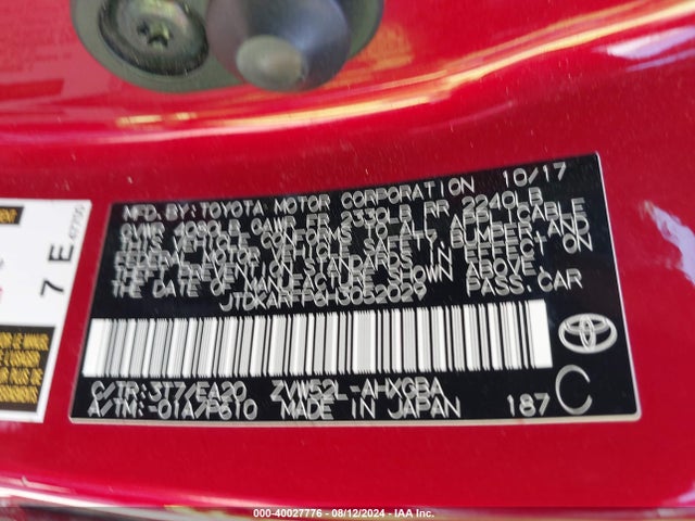 Toyota Prius Prime Premium 2017 JTDKARFP6H3052029 Image 9