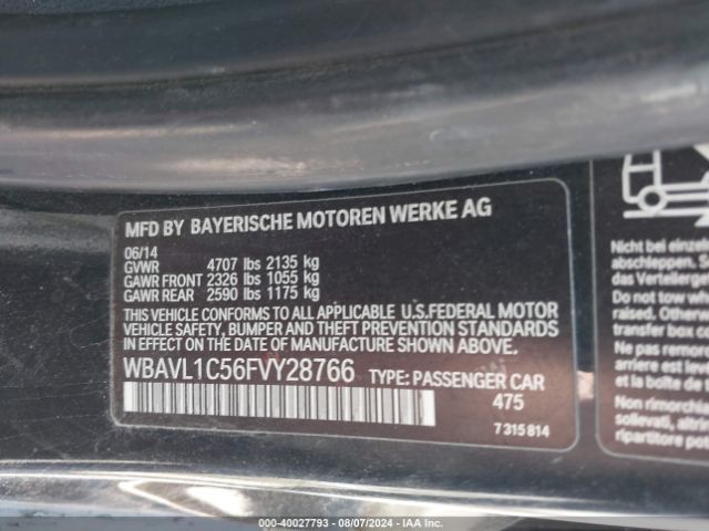 WBAVL1C56FVY28766 BMW X1 Xdrive28i