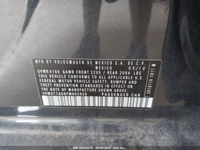 3VW5T7AU8FM003920 Volkswagen Golf Gti 2.0t Se 4-door