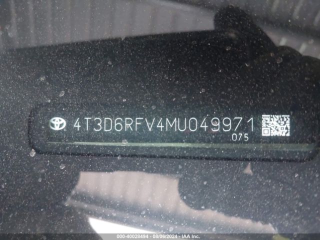 4T3D6RFV4MU049971 Toyota Rav4 Hybrid Limited