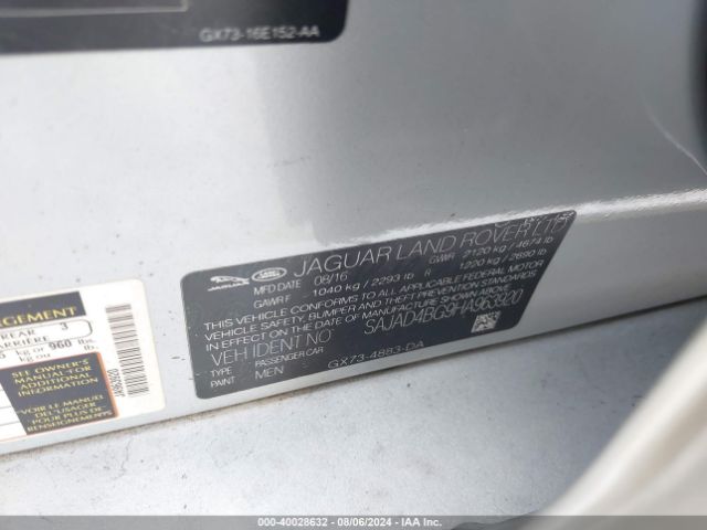 SAJAD4BG9HA963920 Jaguar Xe 25t Premium