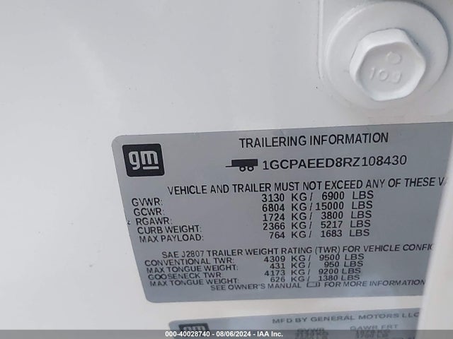 1GCPAEED8RZ108430 Chevrolet Silverado 1500 2wd  Short Bed Ltz