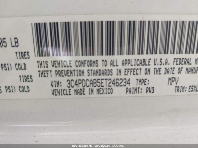 3C4PDCAB5ET246234 Dodge Journey American Value Pkg
