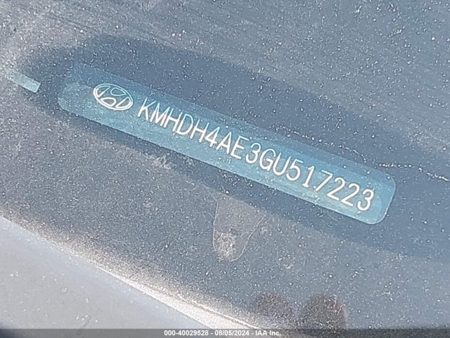 Hyundai ELANTRA SE 2016 KMHDH4AE3GU517223 Image 9