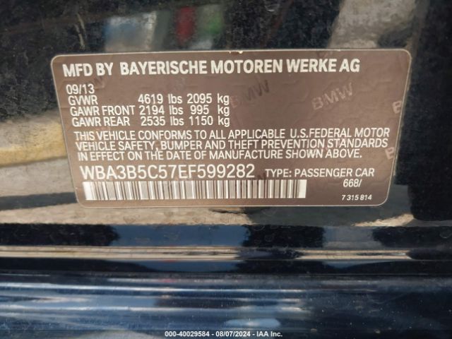 WBA3B5C57EF599282 BMW 328i Xdrive