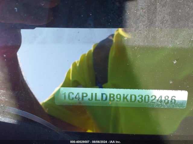 1C4PJLDB9KD302486 Jeep Cherokee Limited Fwd