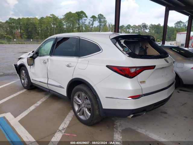 5J8YD9H33NL002620 Acura Mdx Standard