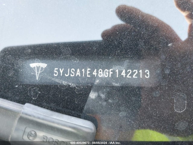 Tesla Model S 90d/p100d/p85d/p90d 2016 5YJSA1E48GF142213 Image 9