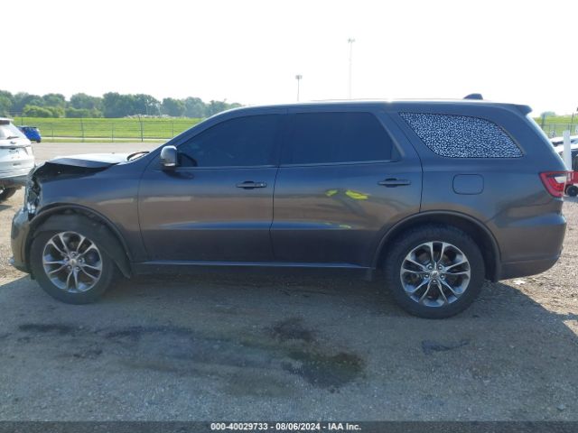 1C4RDJDG0KC550406 Dodge Durango Gt Plus Awd
