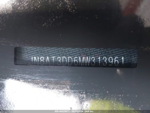 JN8AT3DD6MW313961 Nissan Rogue Platinum Intelligent Awd
