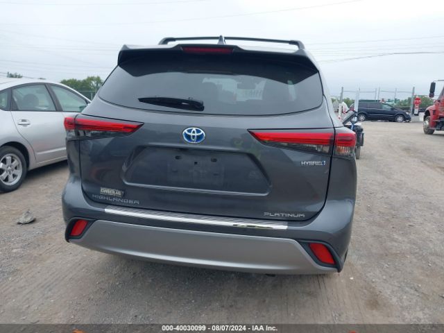 5TDEBRCH2MS042596 Toyota Highlander Hybrid Platinum