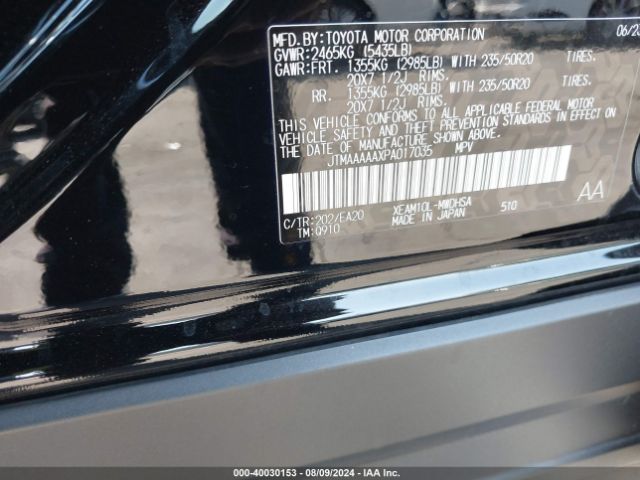 JTMAAAAAXPA017035 Toyota Bz4x Limited