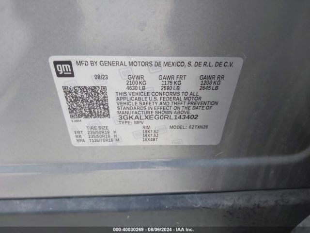 3GKALXEG0RL143402 GMC Terrain Awd Denali
