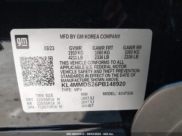 Buick Encore Gx Select Fwd 2023 KL4MMDS26PB148920 Image 9