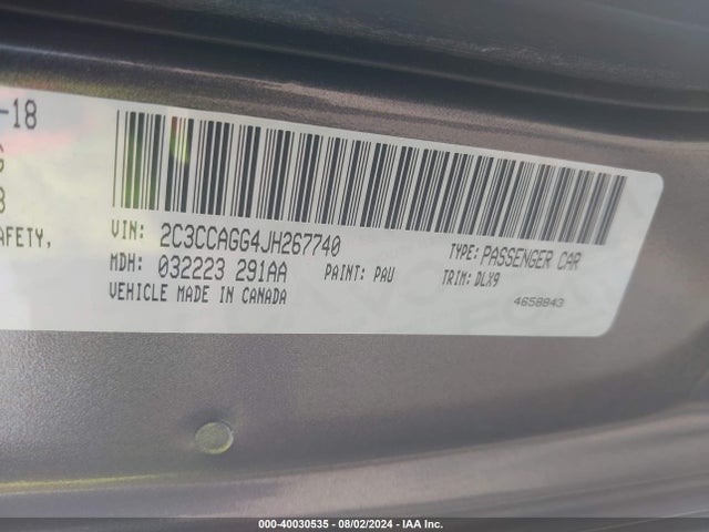 2C3CCAGG4JH267740 Chrysler 300 300s Awd
