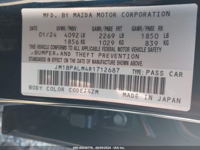 JM1BPALM4R1712687 Mazda Mazda3 2.5 S Preferred