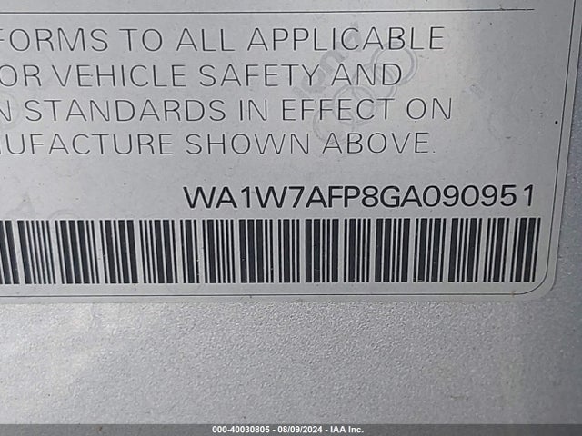 WA1W7AFP8GA090951 Audi Q5 3.0t Premium Plus