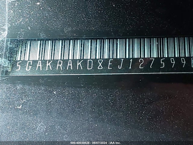 5GAKRAKD8EJ127599 Buick Enclave Convenience